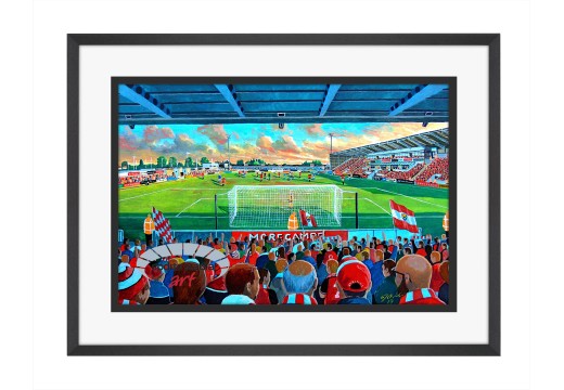Globe Arena Stadium Fine Art Print - Morecambe FC Globe Arena Stadium Fine Art Print - Morecambe FC